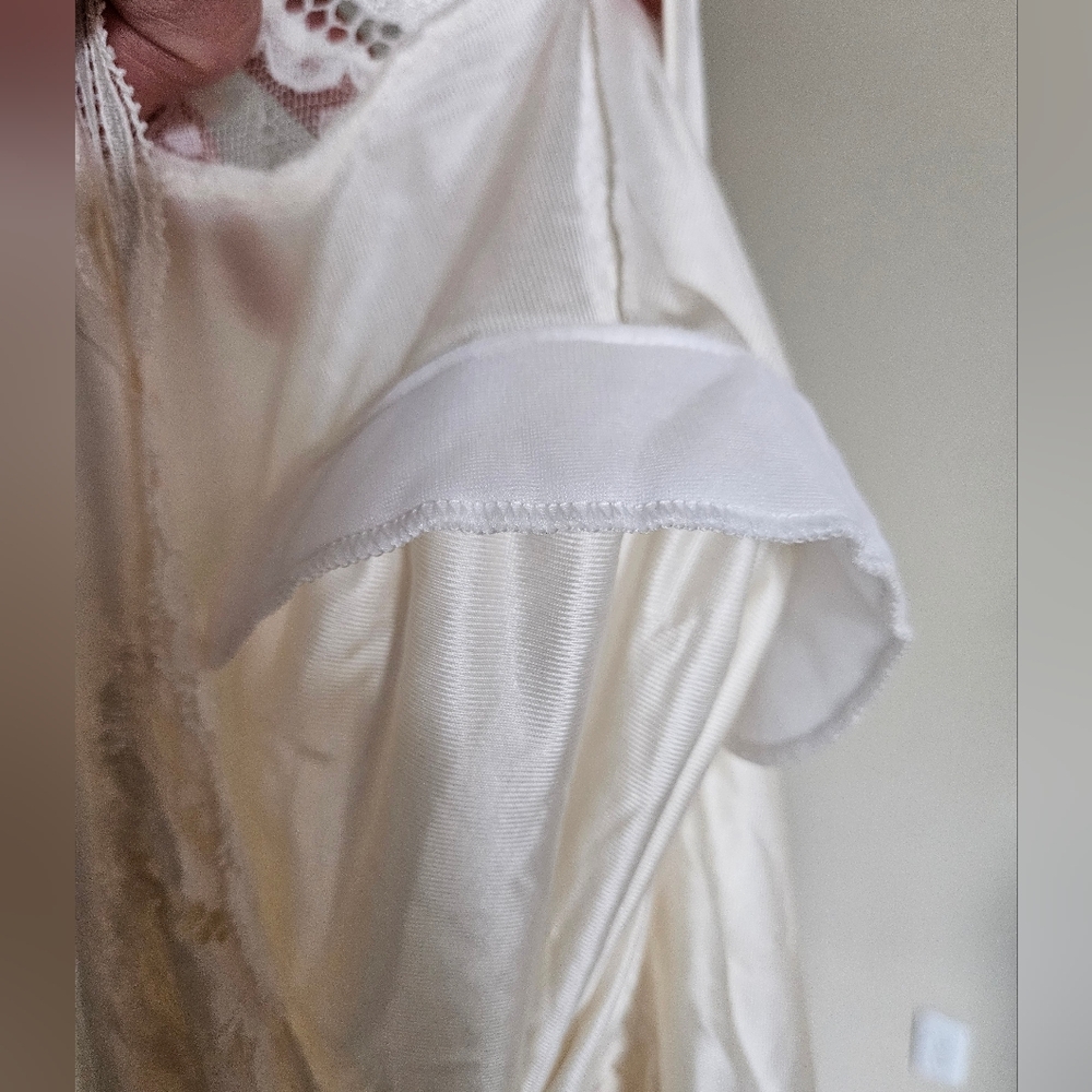Olga Vintage Rare Cream Nightgown With Robe - Picture 13 of 15